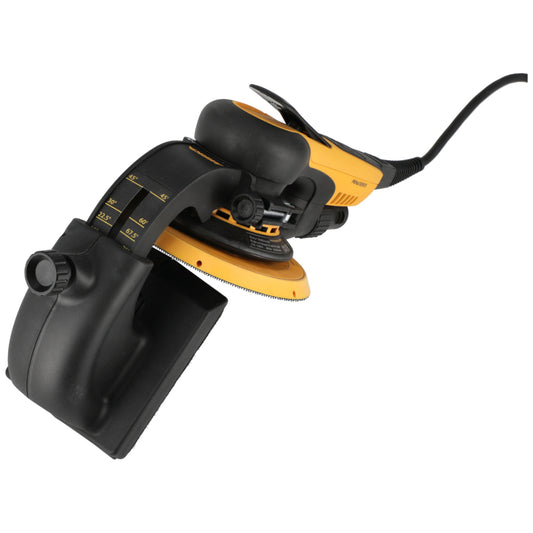 Ansicht oben Mirka Winkelanschlag mit Mirka DEROS Exzenterschleifer