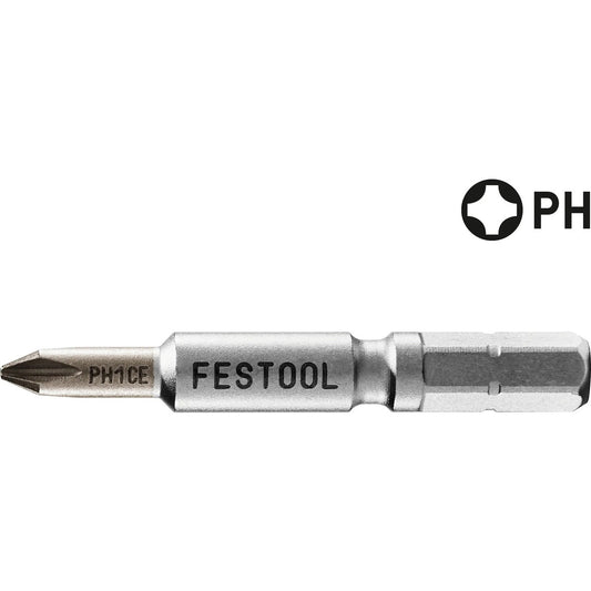 Festool Bit PH1CE mit CENTROTEC-Antriebsprofil, chemisch vernickelt, 50 mm Länge