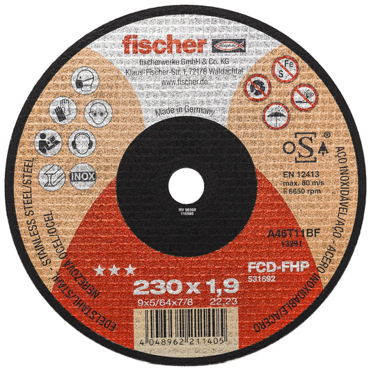 Fischer Trennscheibe FCD-FHP 230 x 1,9 x 22,23 Inox