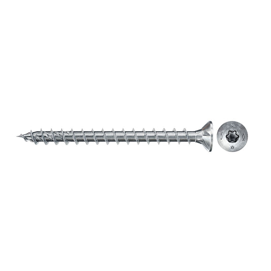 fischer PowerFast II Schraube mit Senkkopf, TX-Antrieb und Vollgewinde, verzinkt.