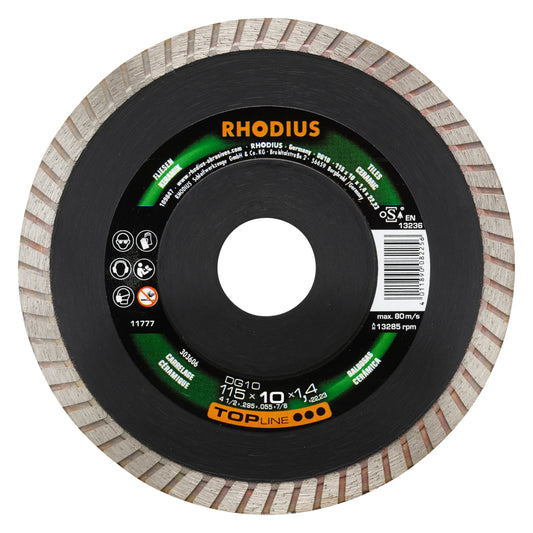 Rhodius Diamanttrennscheibe Ø115 x 10 x 1,4 x 22,23 mm