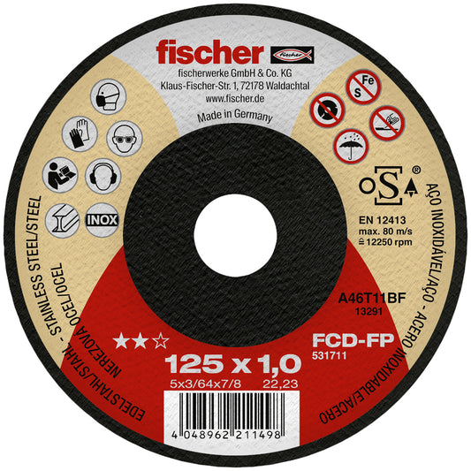 Fischer Trennscheiben FCD-FP 125 x 1,0 x 22,23 Inox