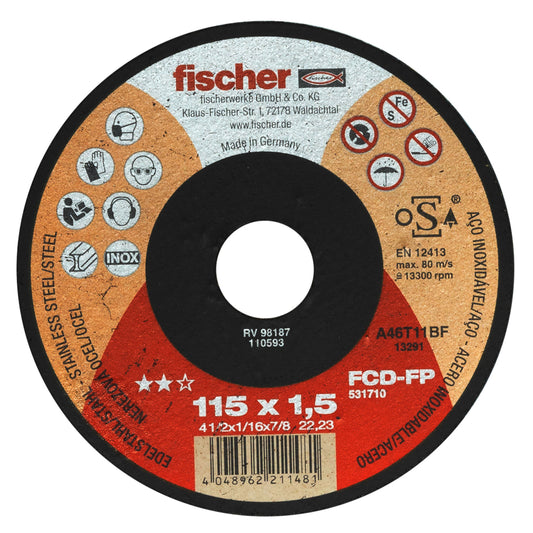 Fischer Trennscheiben FCD-FP 115 x 1,5 x 22,23 Inox