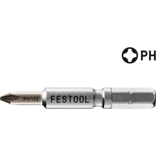 Festool Bit PH1CE mit CENTROTEC-Antrieb, chemisch vernickelt und chrombeschichtet