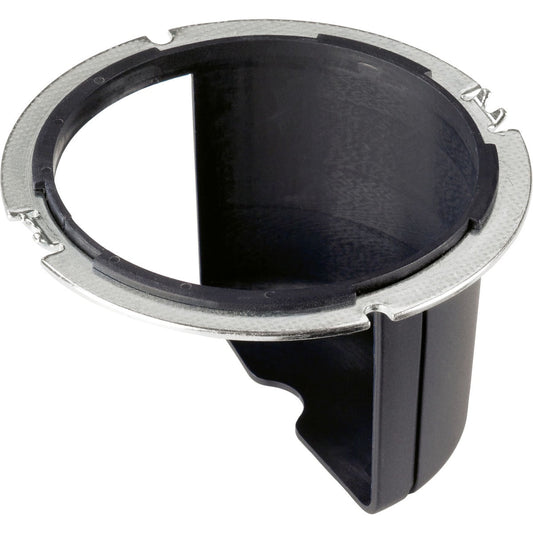 Festool Spanfänger KSF-OF mit metallischem Befestigungsring und schwarzem Kunststoffgehäuse, Draufsicht