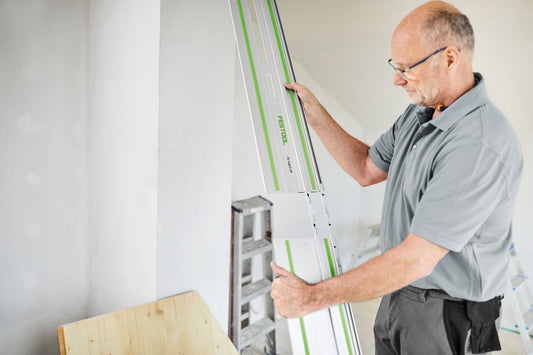 Festool FSV/2 Verbindungsstück zur Kopplung von Führungsschienen in der Anwendung an Wand