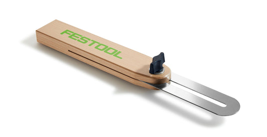 Festool Präzisionsschmiege SM-SYM 70 mit Holzgehäuse und Metallschiene zur Winkelübertragung