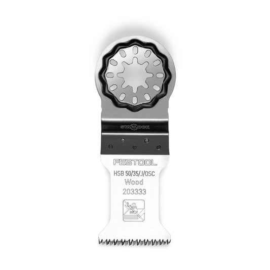 Festool Holz-Sägeblatt HSB 50/35/J/OSC Starlock mit Stern-Sägeform für Oszillierer, Draufsicht