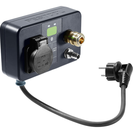 Festool Druckluftmodul DL I-CT 26-48 mit Anschlüssen und Stromkabel, Ansicht von rechts