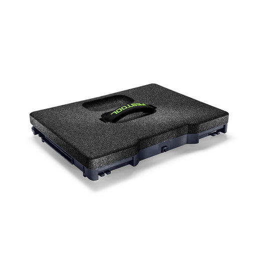 Festool Sitzkissen SK-CT/SYS mit schwarzem EPP-Material, Tragegriff und T-LOC Kopplung, Draufsicht