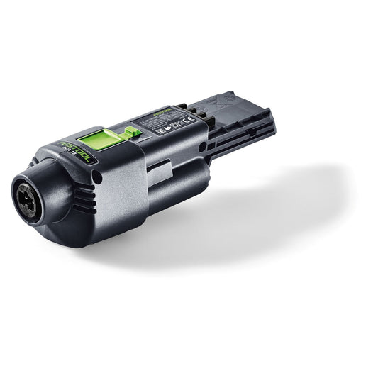 Festool Netzadapter ACA 220-240/18V Ergo mit Plug-it-Netzkabel, Ansicht schräg von vorne
