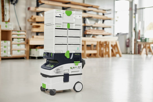 Festool Systainer³ Rack SYS3-RK/6 M 337 mobiles Ordnungssystem mit 6 Systainer auf Rollen in Werkstatt