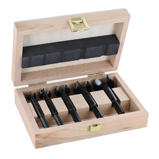 FAMAG Forstnerbohrersatz Bormax WS im Holzkasten mit Bohrern Ø15, 20, 25, 30, 35 mm