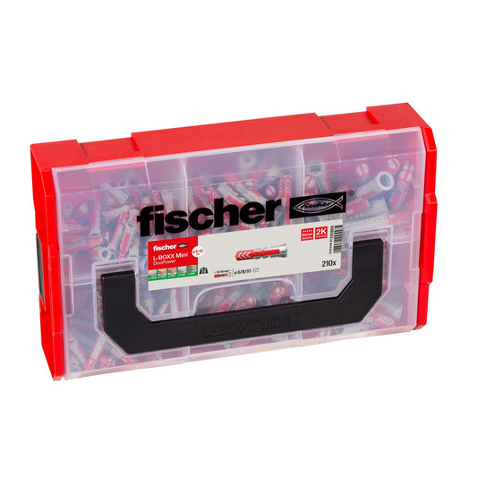 DuoPower Dübel-Set in transparenter Aufbewahrungsbox