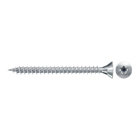 fischer ClassicFast FSP II CTF BC Spanplattenschraube mit Senkkopf und TX-Antrieb – ideal für präzise Holzverbindungen mit hoher Einschraubleistung.