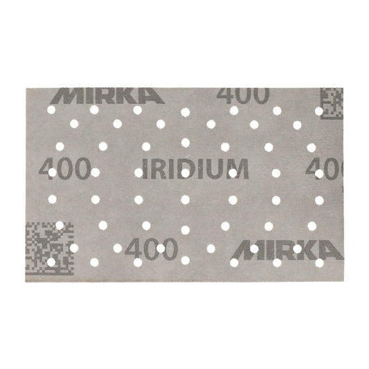  Mirka Iridium Schleifstreifen 81x133 mm mit Multilochung – leistungsstarkes Schleifpapier für präzise Ergebnisse und optimale Staubabsaugung.