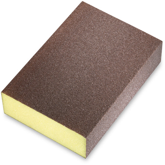 sia 7991 siasponge Schleifschwamm Block fine yellow – ergonomischer Handschleifklotz für gleichmäßige Schleifergebnisse auf Holz, Lacken, Spachtel und Kunststoffen.