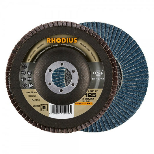 Rhodius Fächerschleifscheibe LGZ F1