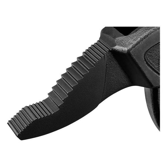HAZET Universal-Zange 760 Detailansicht Schnellhebel mit Rillenstruktur und Spannbereich