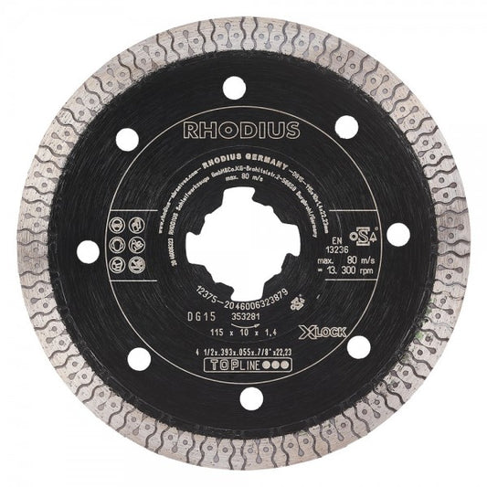 Rhodius DG15 Diamanttrennscheibe 115 mm XLOCK