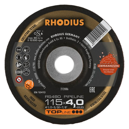 Rhodius Schruppscheibe RS480 PIPELINE