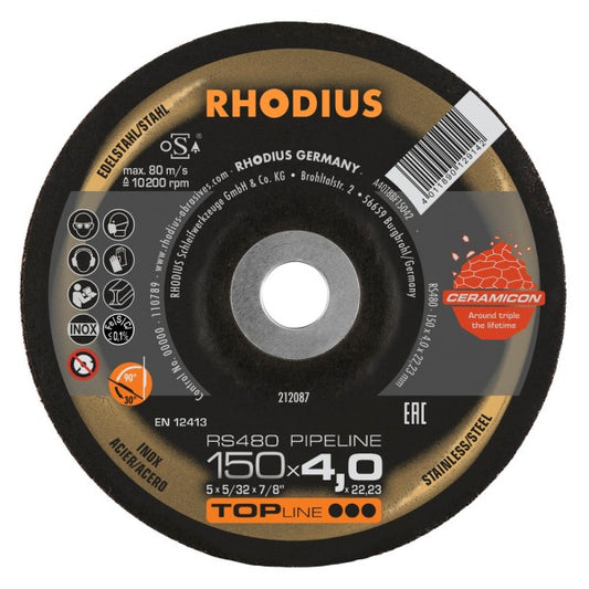 Rhodius Schruppscheibe RS480 PIPELINE